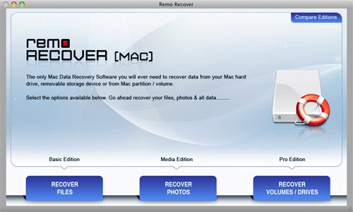 WD recovery Mac - Main Screen